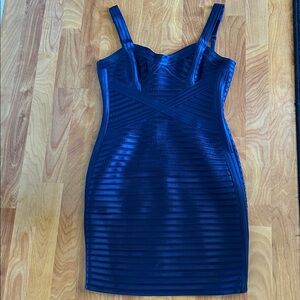 BCBGMaxAzria Navy Bandage Dress